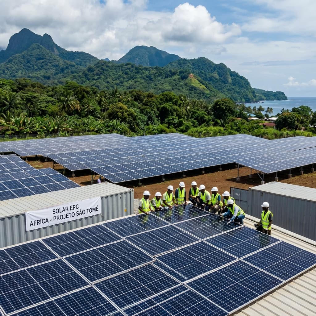 JIVO Energy has built the Santo Amaro solar power plant in Sao Tome
